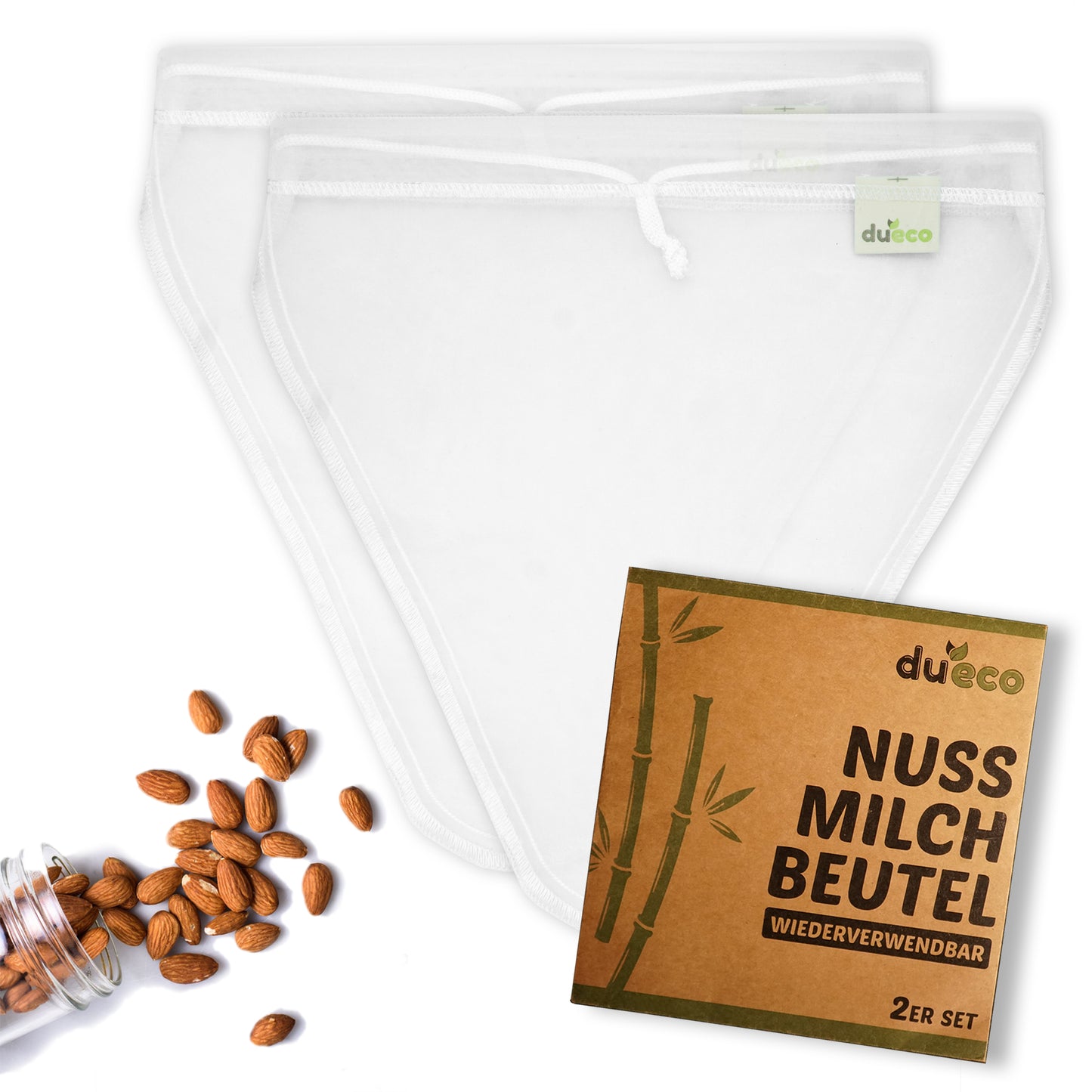 Nussmilchbeutel 2V für Bio Nussmilch & Pflanzenmilch - Mehrzweck